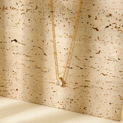 COLLAR DROP CUBIC GOLD PREMIUM