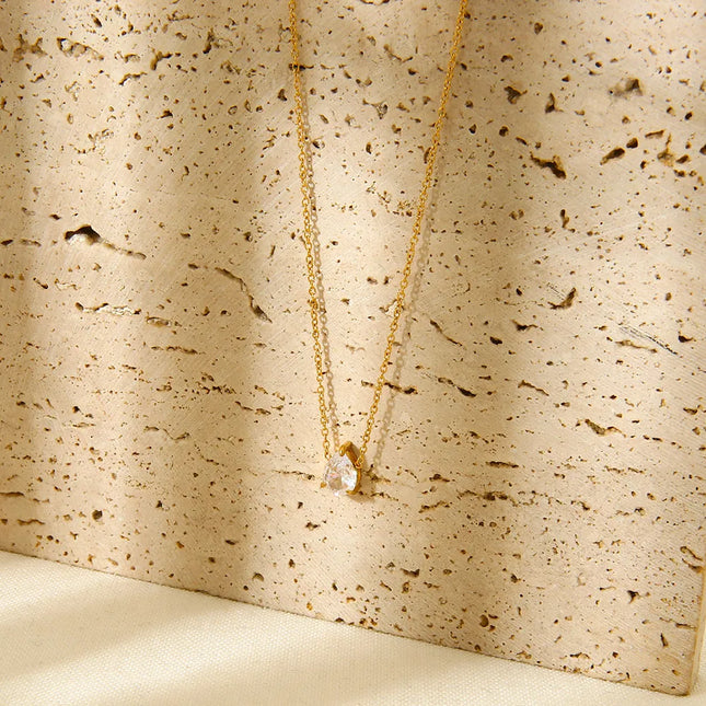 COLLAR DROP CUBIC GOLD PREMIUM