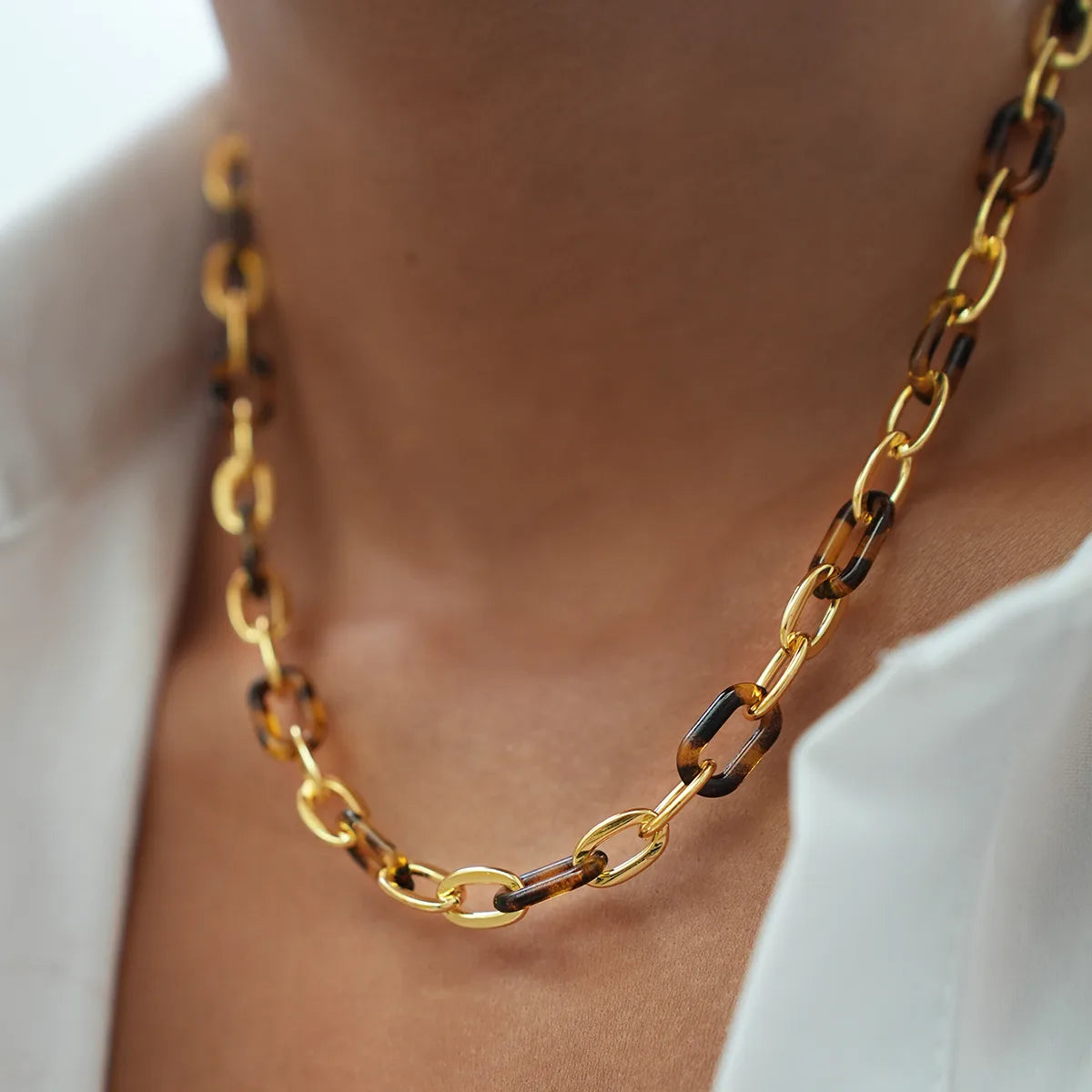 COLLAR ESLABONES ACRILIC
