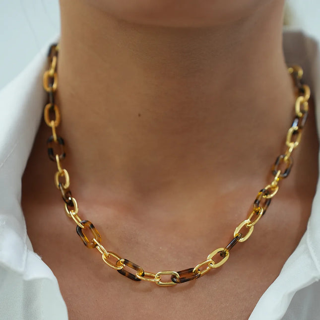 COLLAR ESLABONES ACRILIC