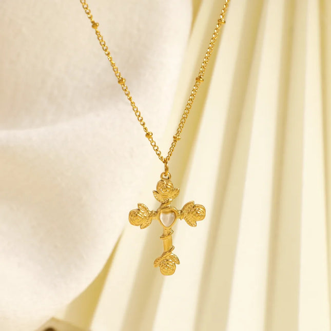 COLLAR ROSACRUZ GOLD