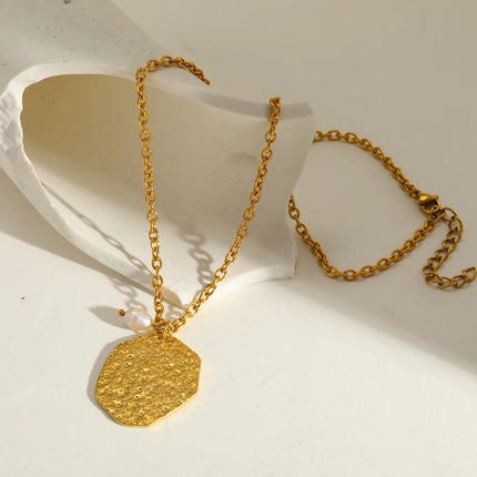 COLLAR IRREGULAR PEARL GOLD