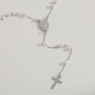 COLLAR ROSARIO PERLAS SILVER