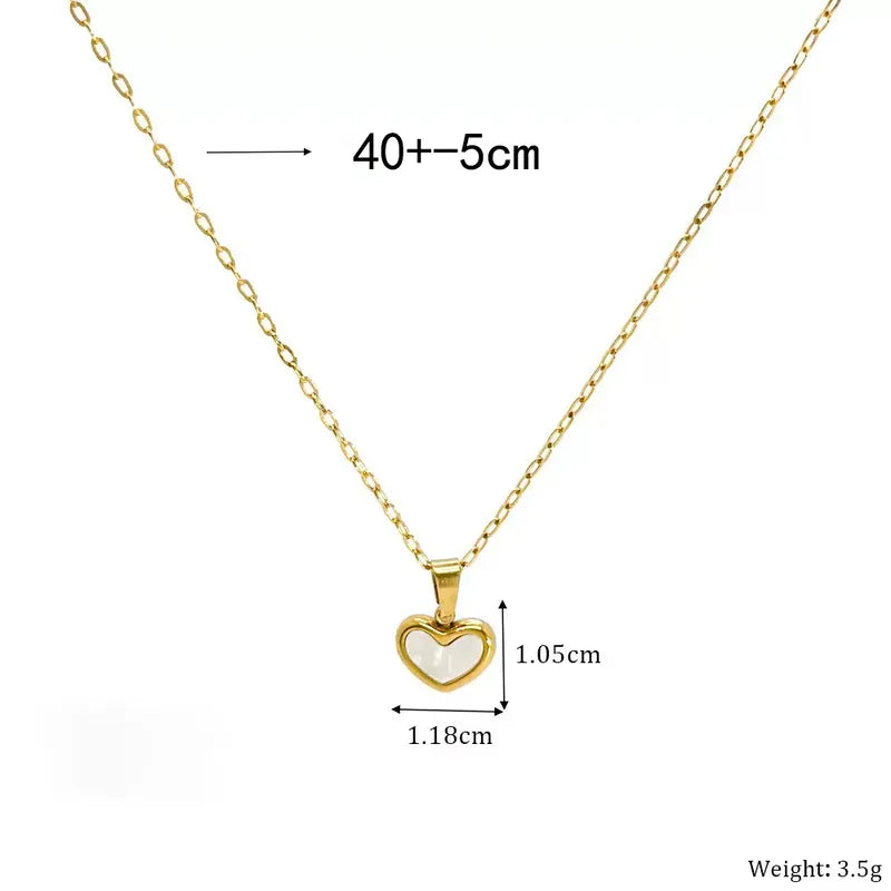 COLLAR CORAZON NACAR GOLD