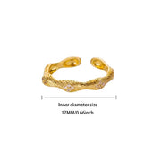 ANILLO WANDER TRAMADO GOLD