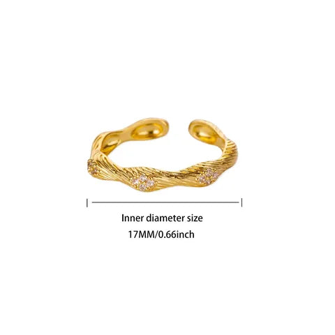 ANILLO WANDER TRAMADO GOLD