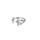 ANILLO STARS IRREGULAR SILVER