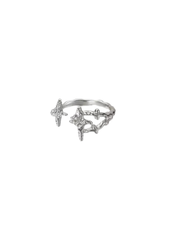 ANILLO STARS IRREGULAR SILVER