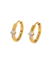 AROS HOOPS ROMBO CUBIC GOLD
