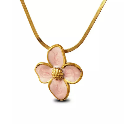 COLLAR ROSE NACAR PINK