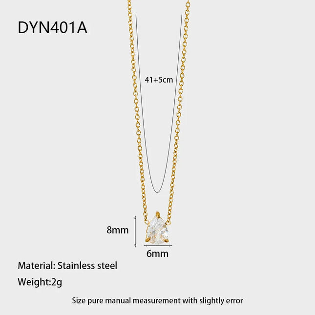 COLLAR DROP CUBIC GOLD PREMIUM