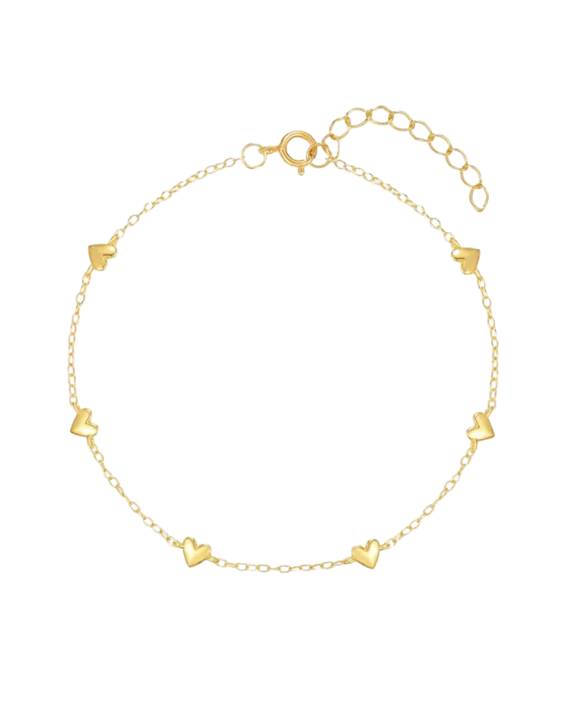 PULSERA LITTLE HEARTS GOLD