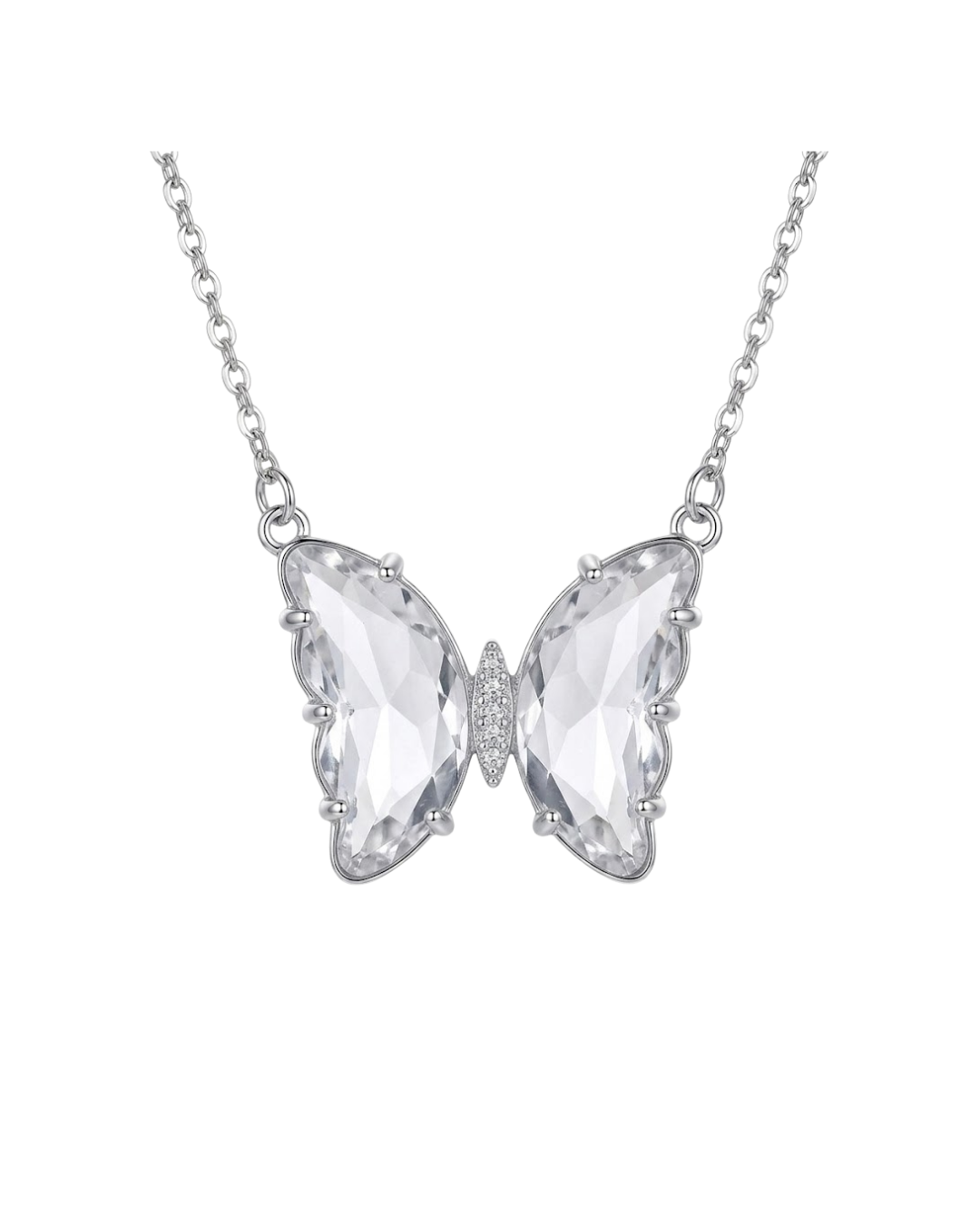 COLLAR LITTLE MARIPOSA CUBIC SILVER
