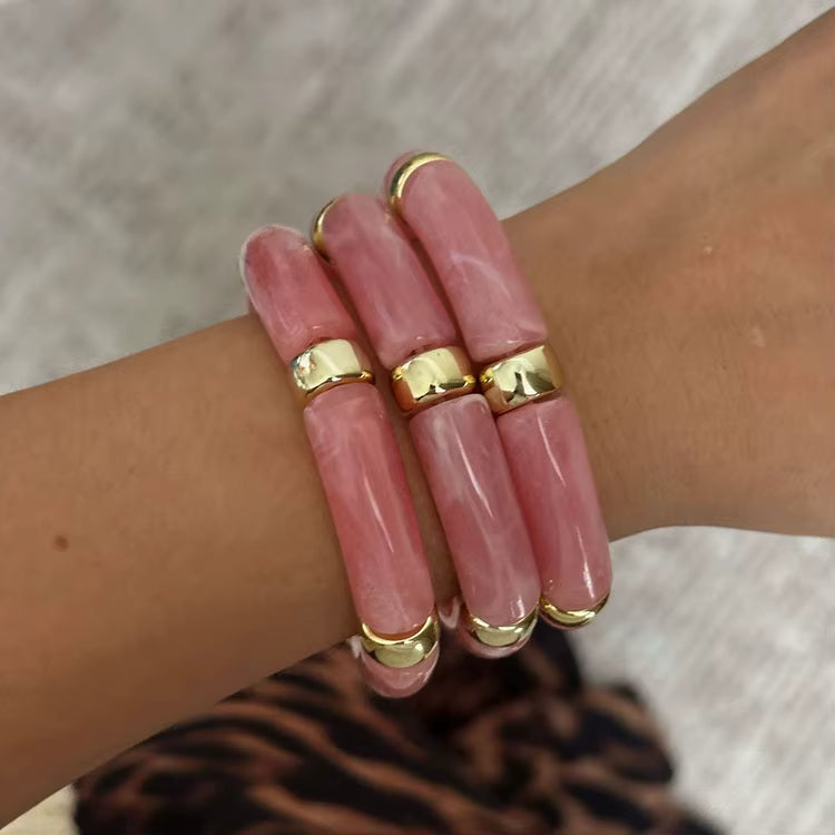 PULSERA MYKONOS ROSA