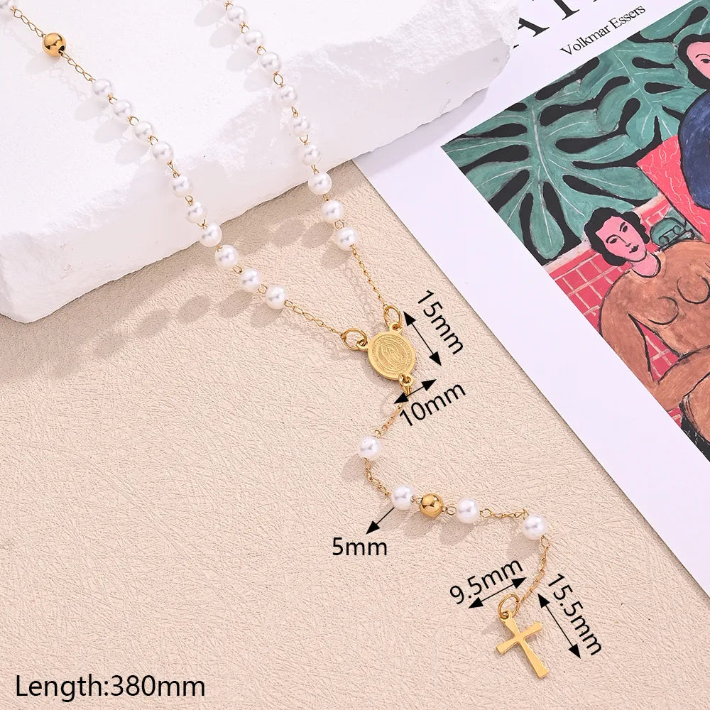 COLLAR ROSARIO PEARL