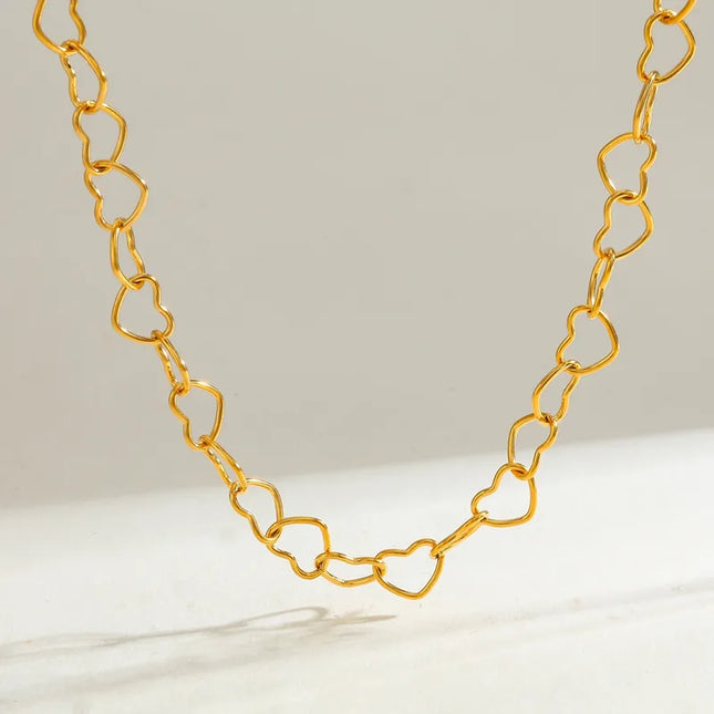 COLLAR HEARTS ESLABONES