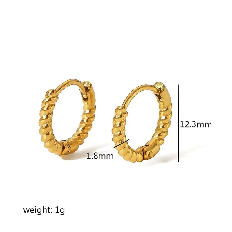 AROS HOOPS TORNEADOS GOLD