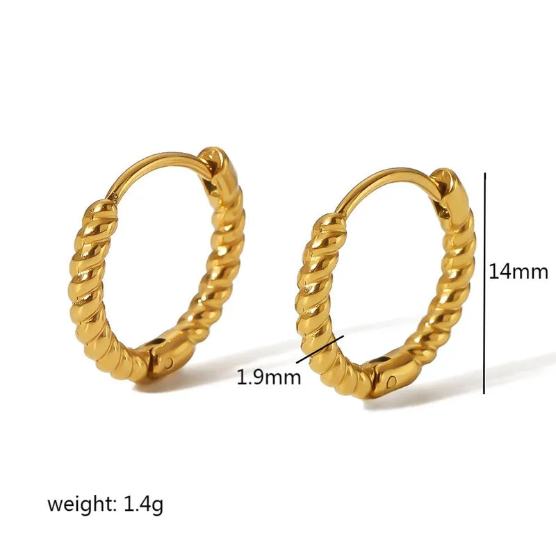 AROS HOOPS TORNEADOS GOLD