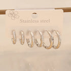 COMBO DE ARGOLLAS SHINY SILVER