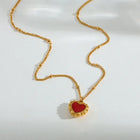COLLAR HEART VINTAGE RED