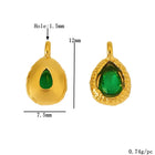 DIJE GOTA VINTAGE ESMERALDA