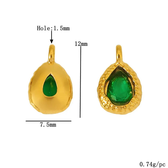 DIJE GOTA VINTAGE ESMERALDA