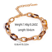 PULSERA ESLABONES ACRILIC