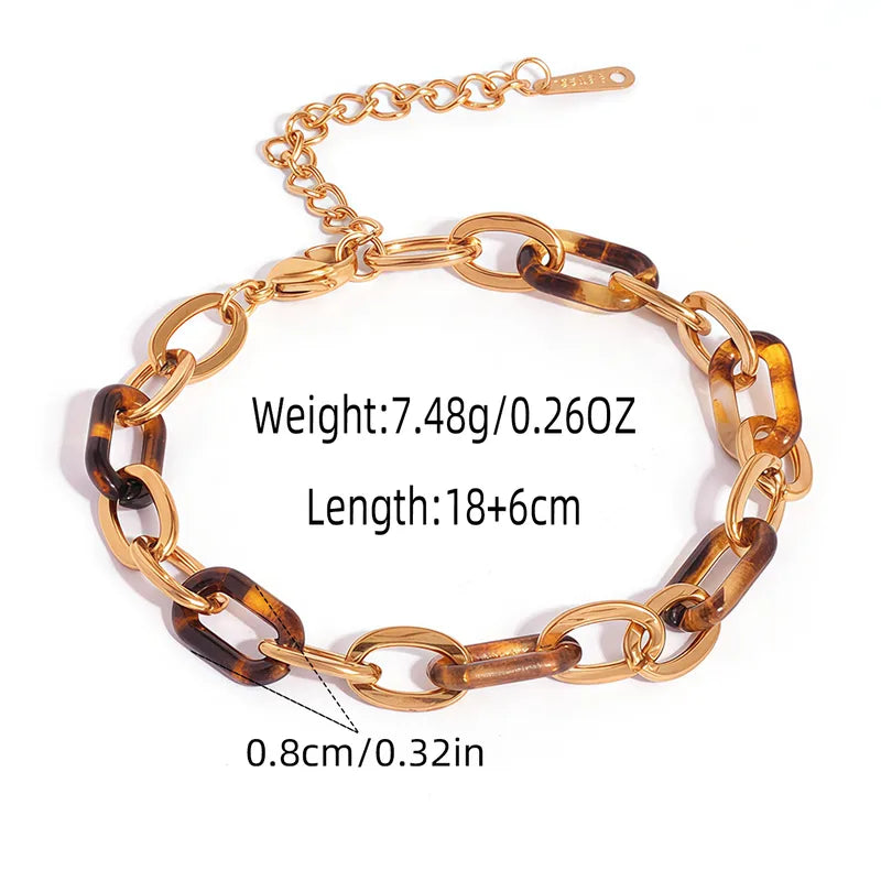 PULSERA ESLABONES ACRILIC