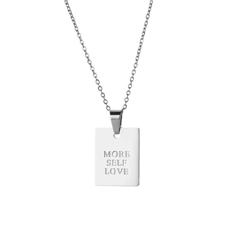 COLLAR MORE SELF LOVE SILVER