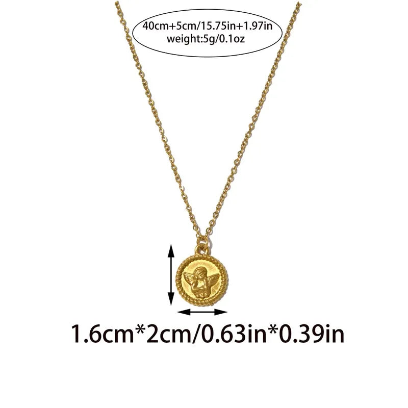 COLLAR MEDALLA ANGEL CLASSIC