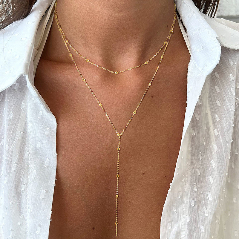 COLLAR DOBLE CORBATERO FINO BALLS