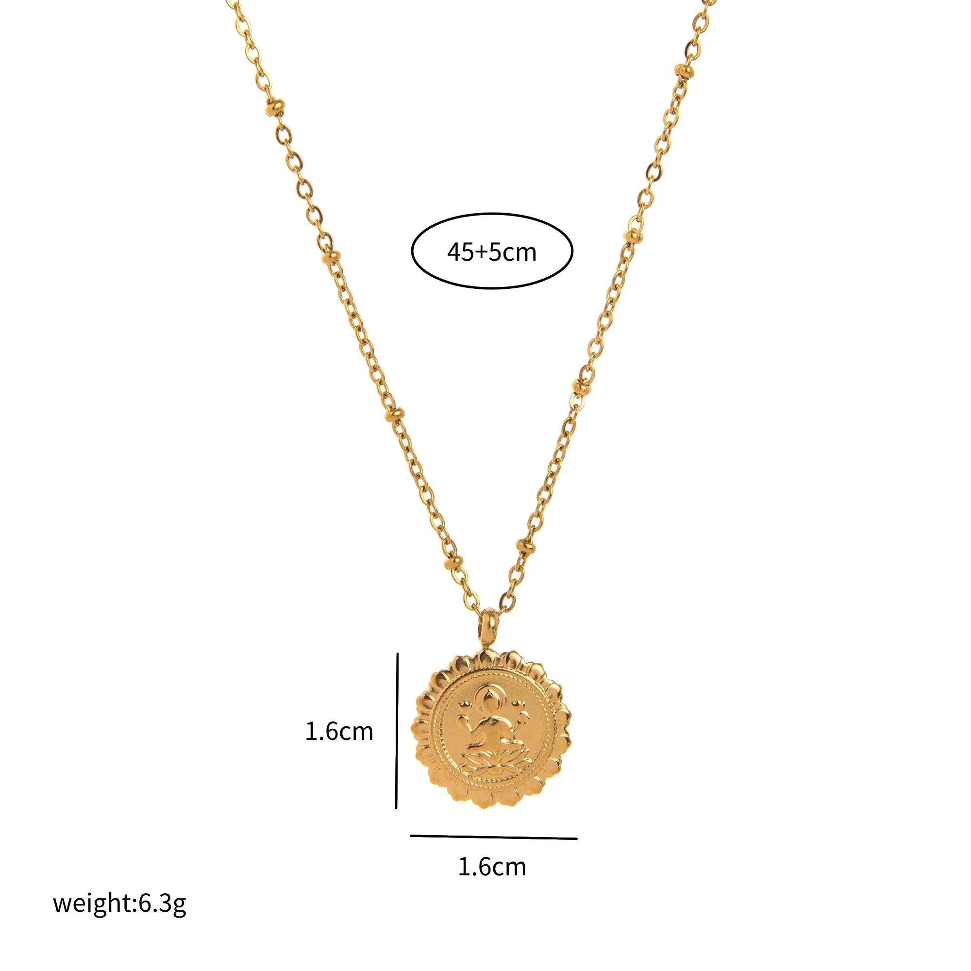 COLLAR GANESHA GOLD