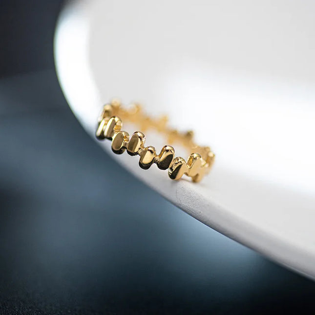 ANILLO BOLITAS IRREGULARES