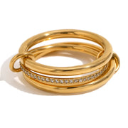 ANILLO TRINITY GOLD