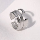 ANILLO BOMBE OPEN SILVER