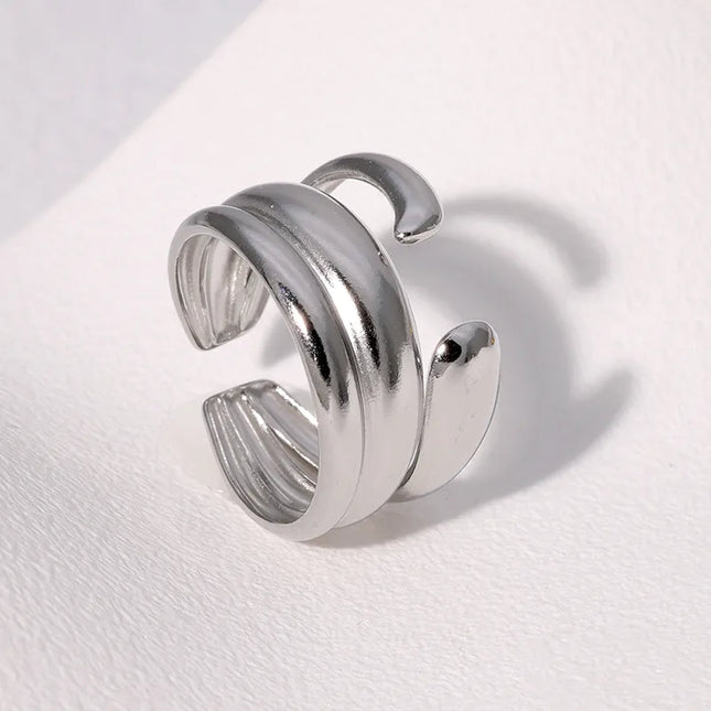 ANILLO BOMBE OPEN SILVER