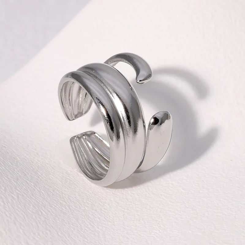 ANILLO BOMBE OPEN SILVER
