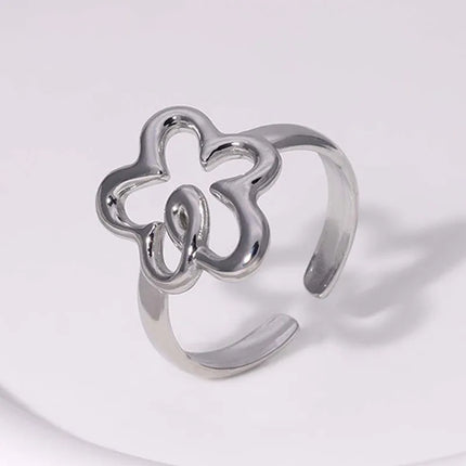 ANILLO FLOWER SILVER