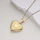 COLLAR RELICARIO HEART VINTAGE GOLD