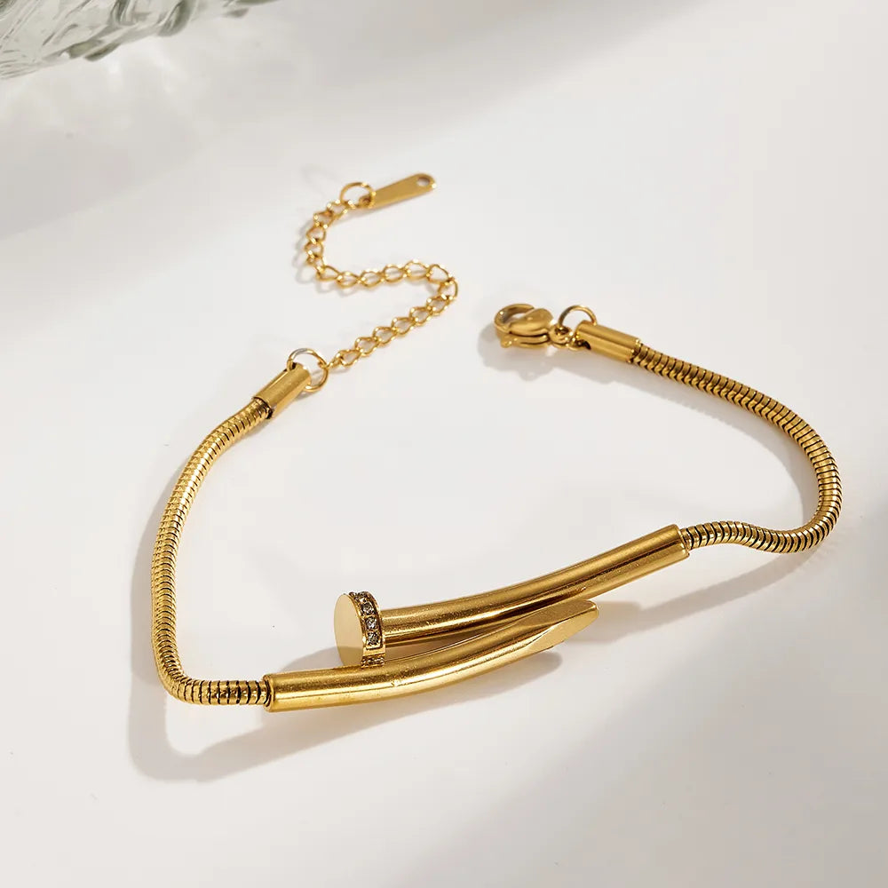 PULSERA CLAVO GOLD