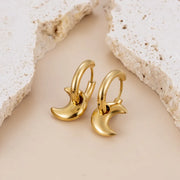 AROS HOOPS MOON GOLD