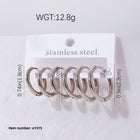 AROS COMBO DE ARGOLLAS MEDIUM SILVER