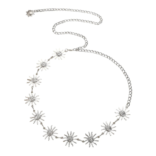 BELLY CHAIN THE SUN SILVER