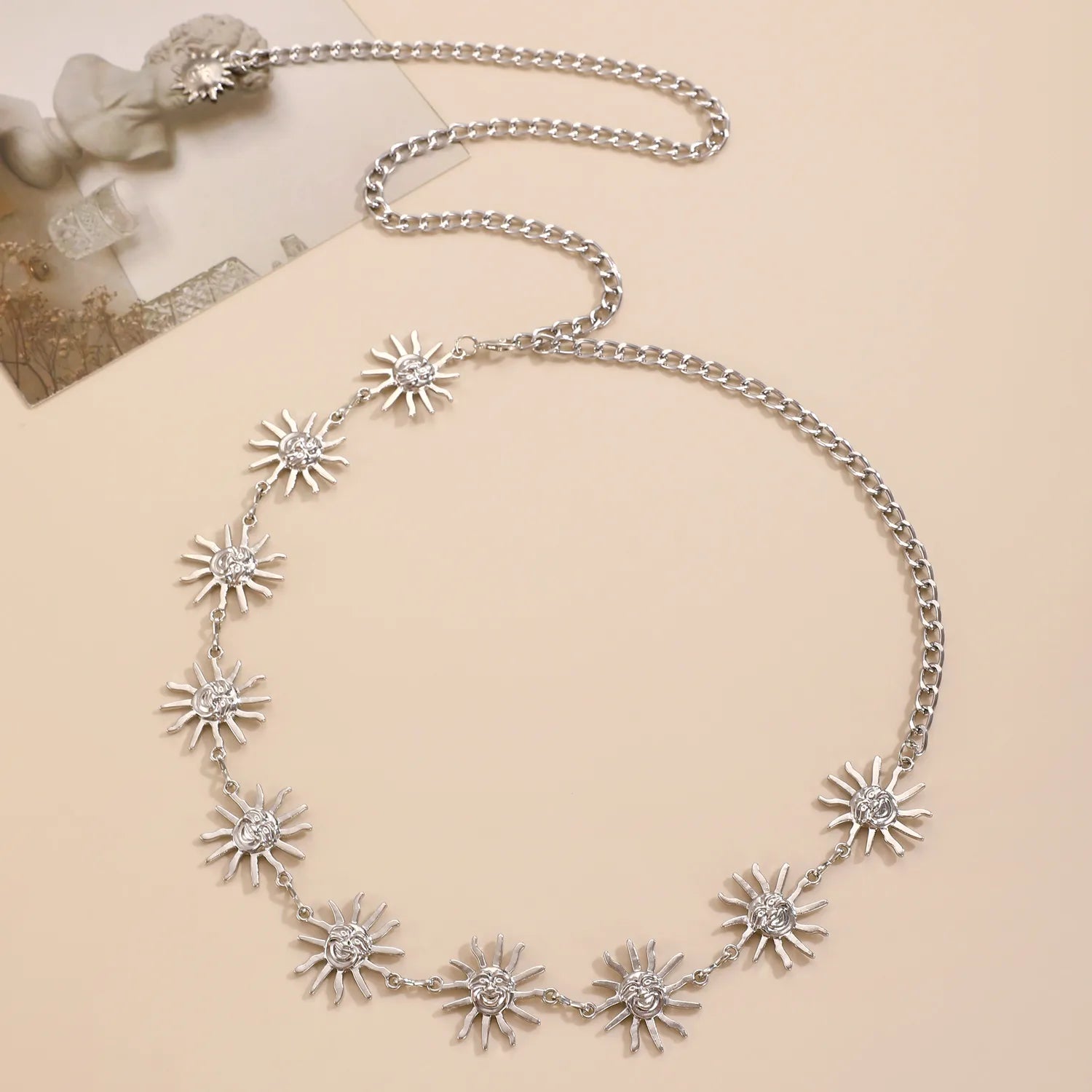 BELLY CHAIN THE SUN SILVER