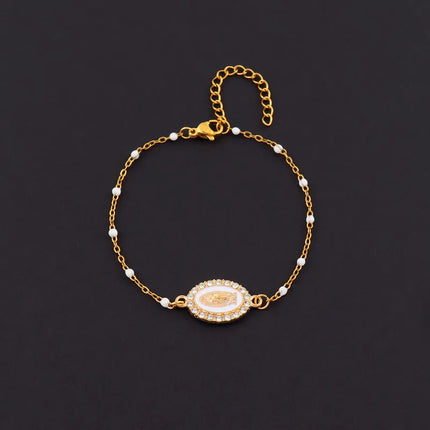 PULSERA VIRGENCITA WHITE