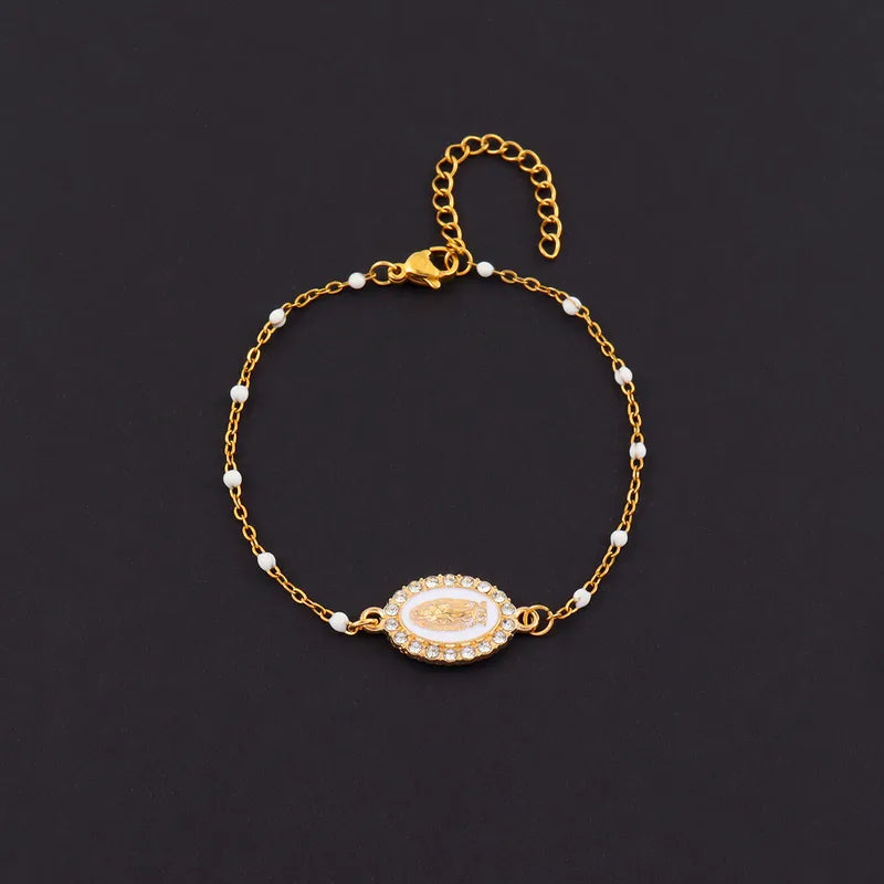 PULSERA VIRGENCITA WHITE