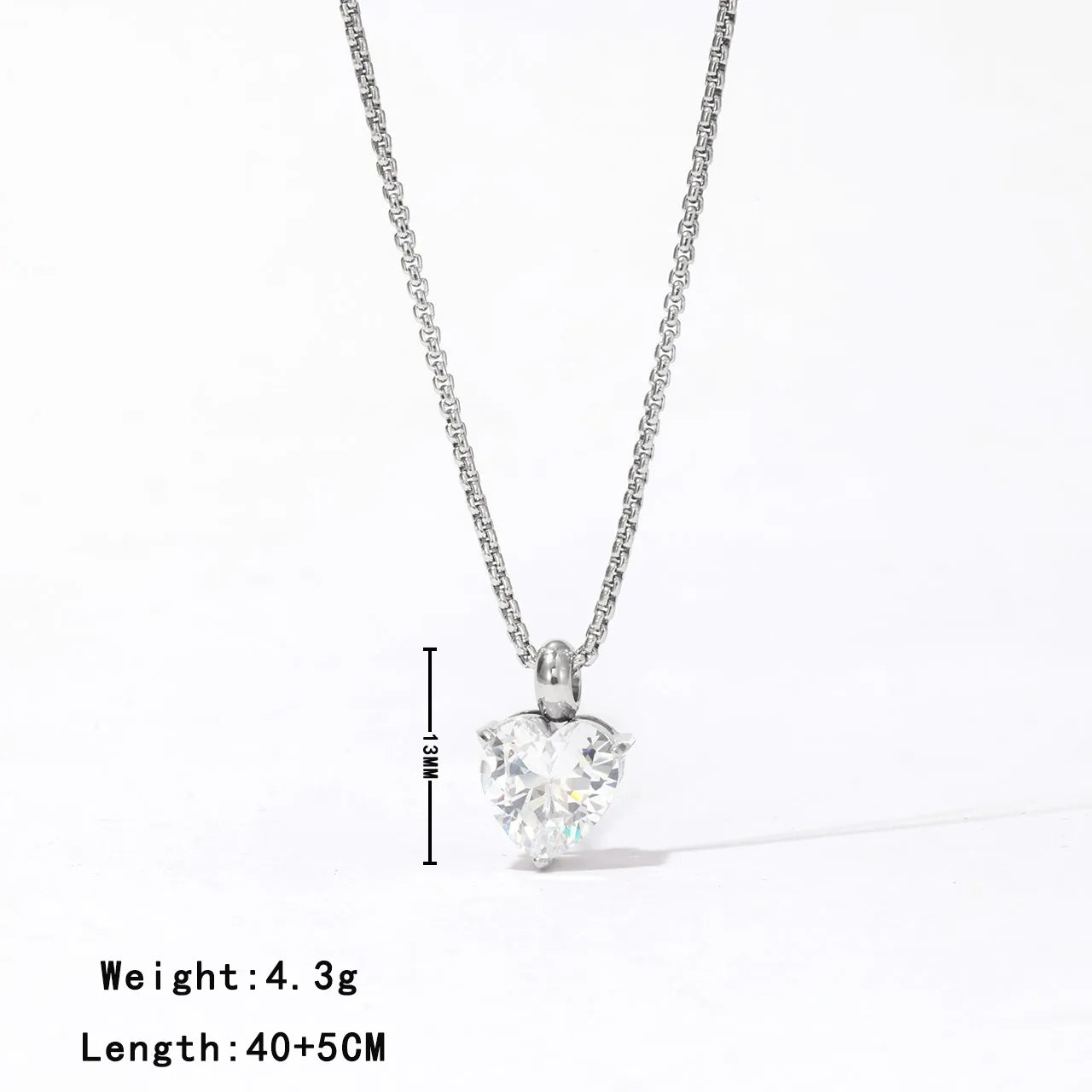 COLLAR CORAZON CHARMIE PREMIUM SILVER