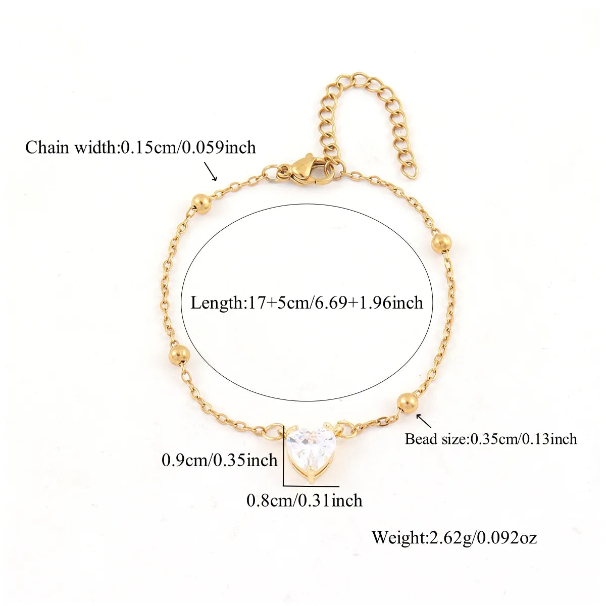PULSERA HEART CUBIC