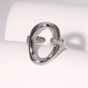 ANILLO OVALO SILVER