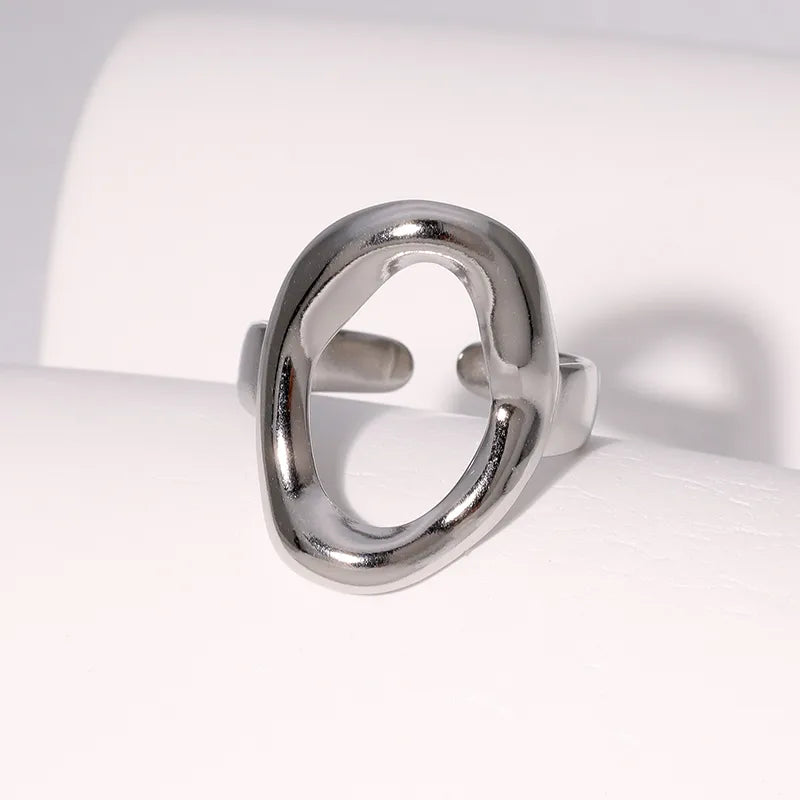 ANILLO OVALO SILVER